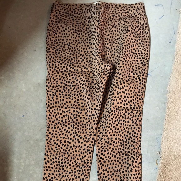 J Crew Spotted Toothpick Skinny Jeans 30